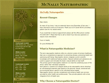 Tablet Screenshot of mcnallynaturopathic.ca